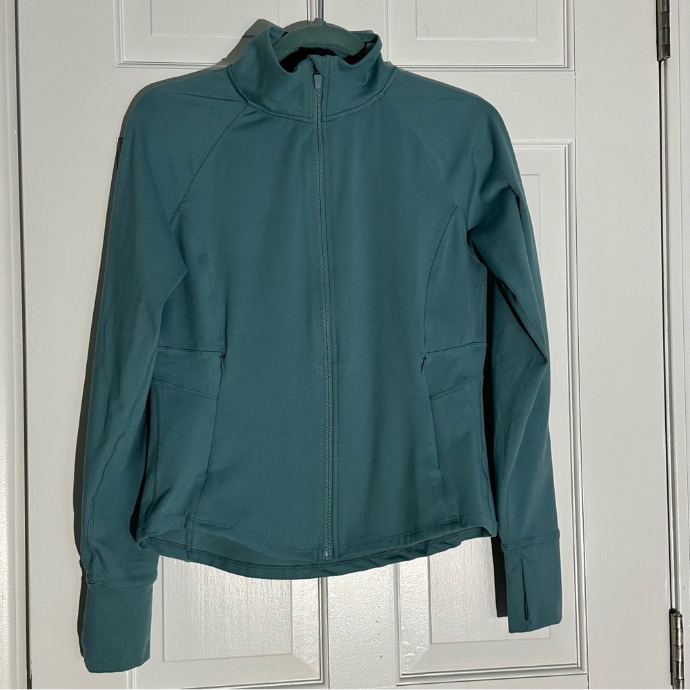 EUC Jockey Athletic Full Zip size S Dusty Blue